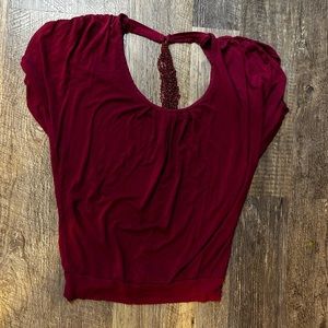 Charlotte Russe open back shirt